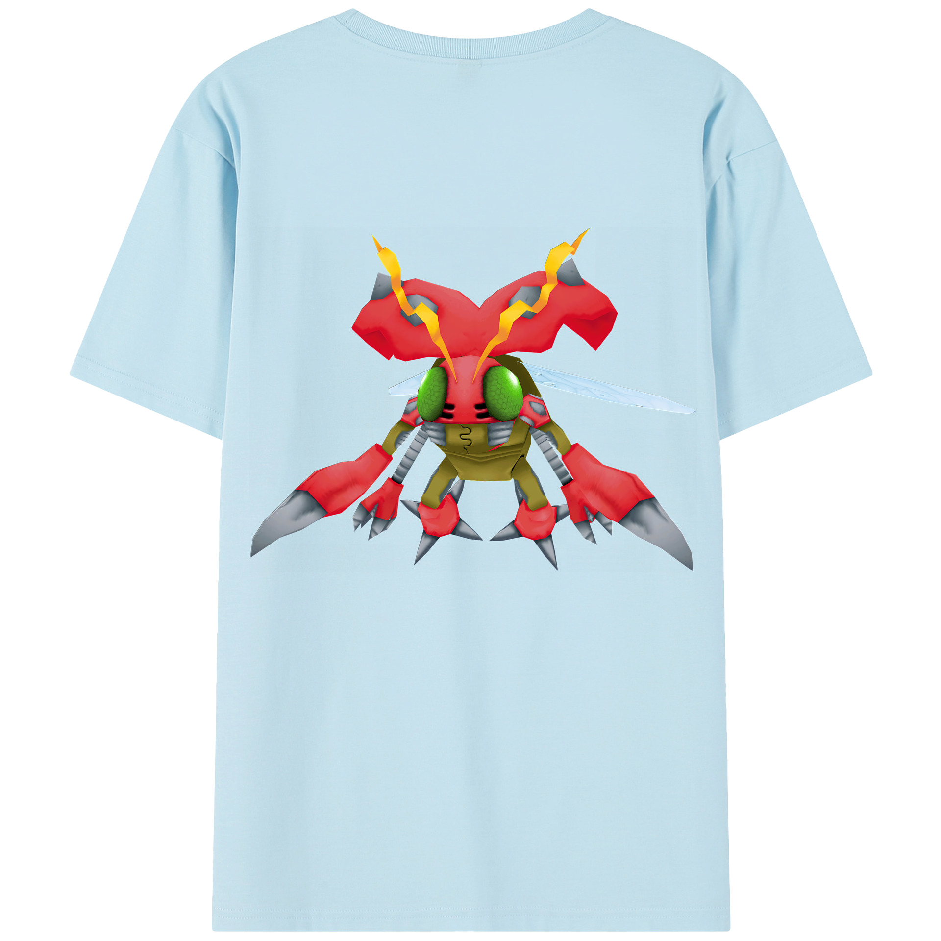 （画像用） Digimon デジタルモンスター/デジモン 綿100％半袖Tシャツ（背面プリント）
